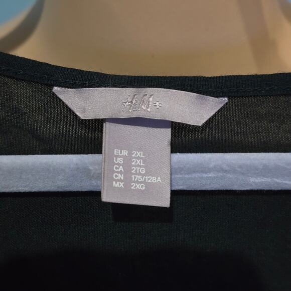 H&M Black top with tassels 2XL - Picture 5 of 6